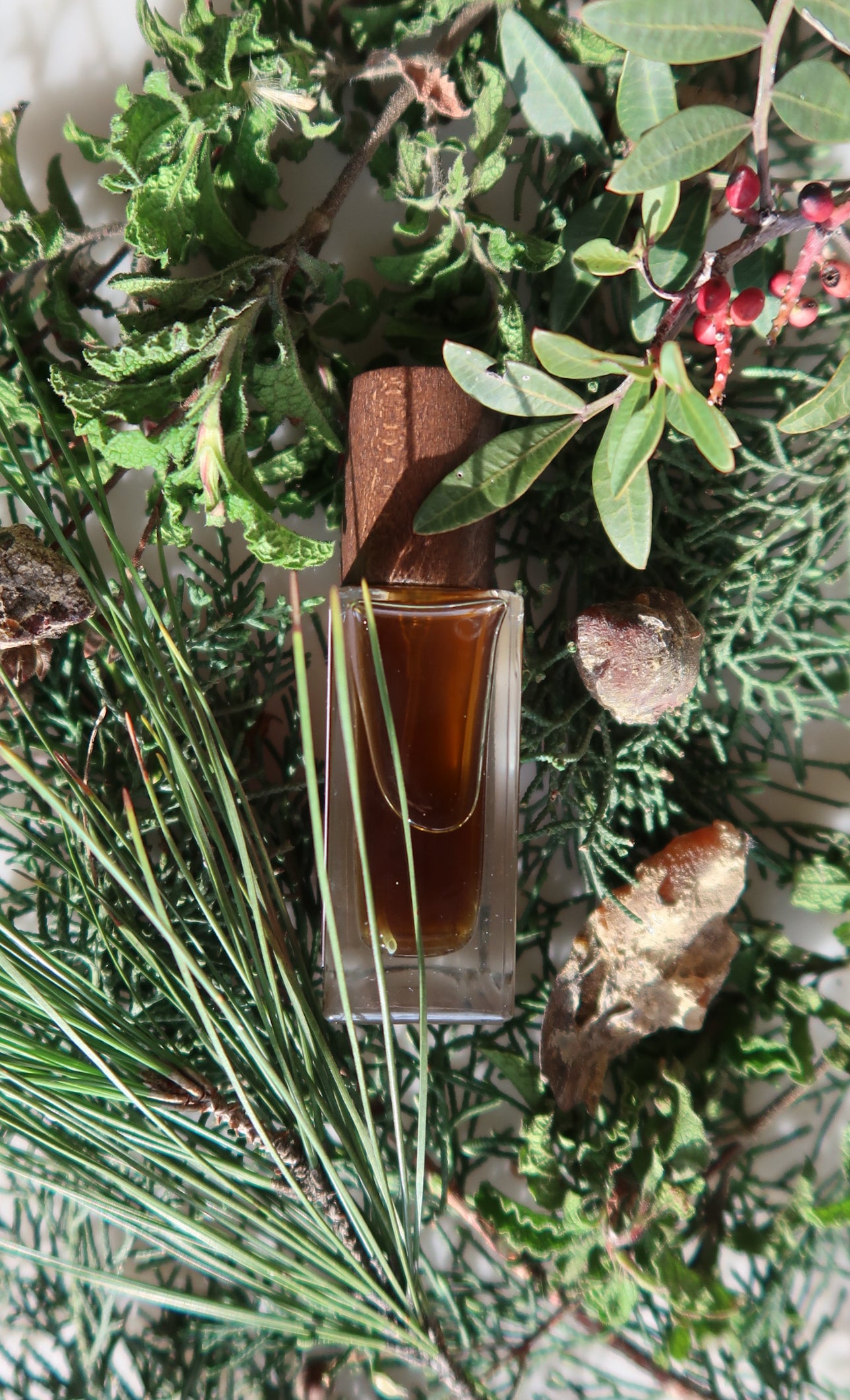 PYRGA / ΠΥΡΓΑ botanical aroma - a gourmand fougere (sweet forest scent)