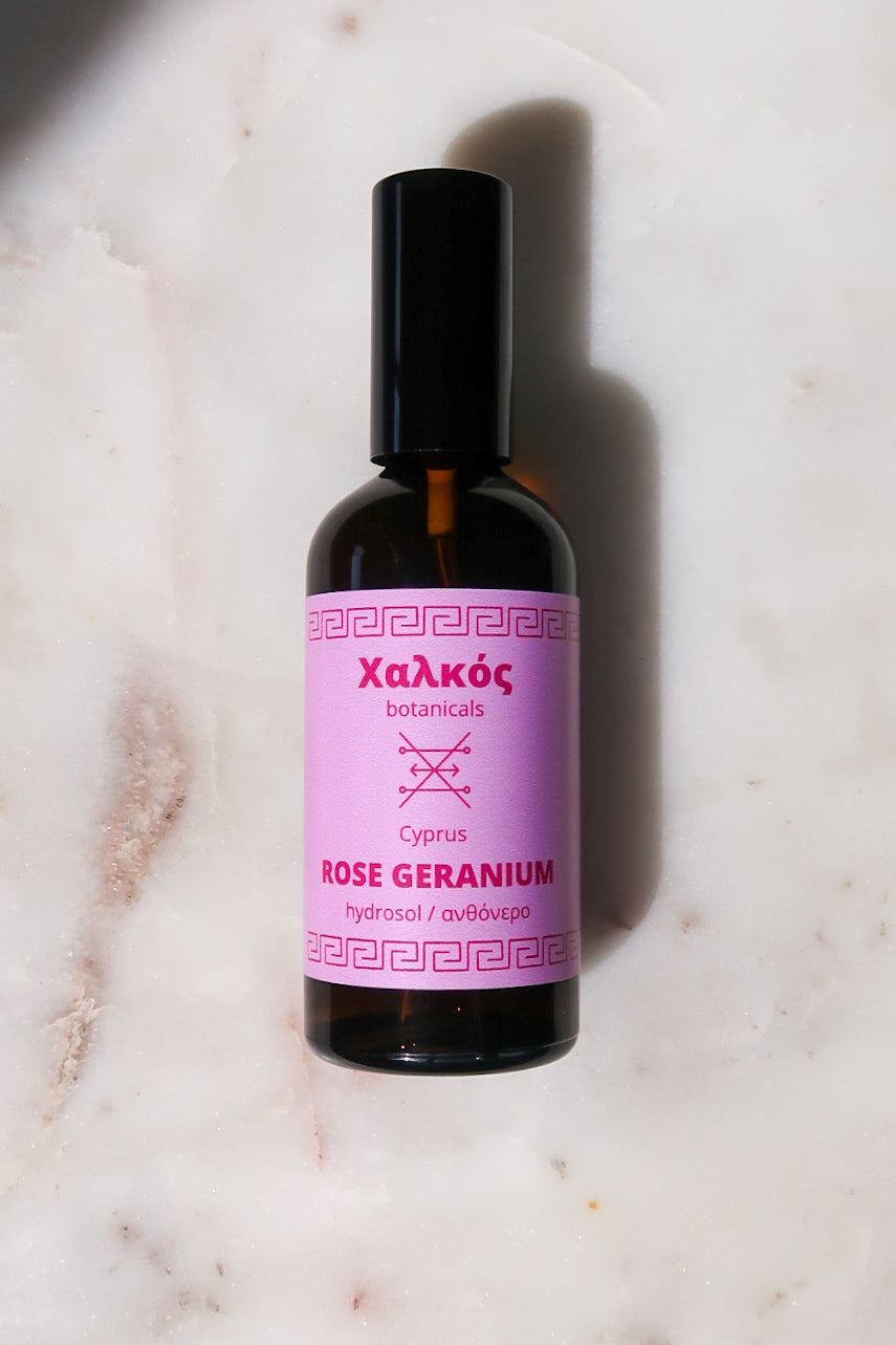 ROSE GERANIUM HYDROSOL / Pelargonium graveolens plant water