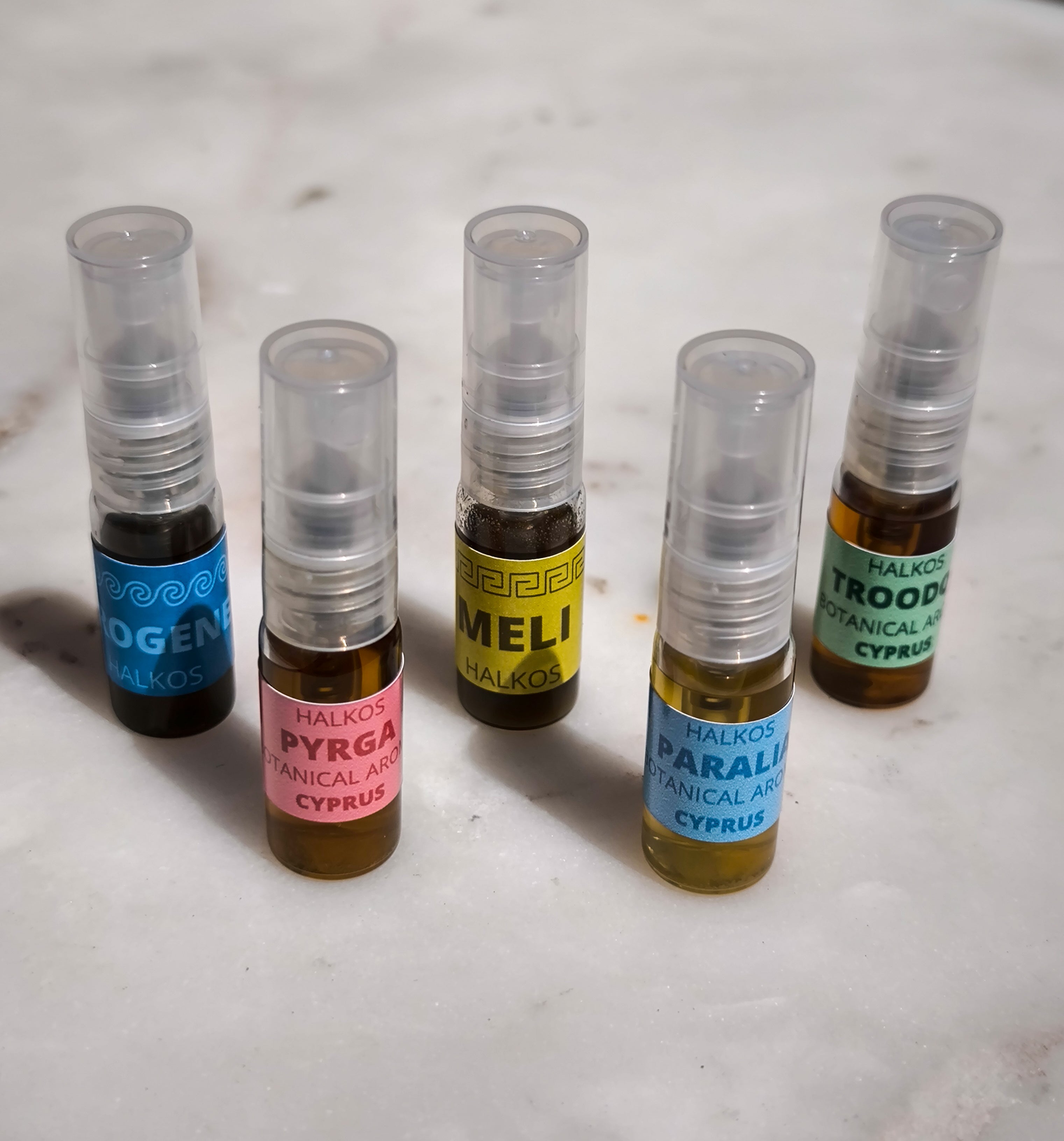 DISCOVERY SET - 5 samples of botanical perfume